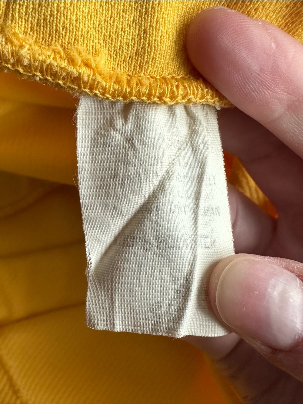 Vintage Yellow High Waist Mini Shorts - Picture 3 of 3
